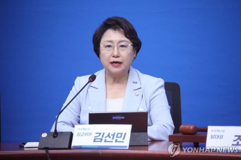 김선민 조국혁신당 의원. 연합뉴스