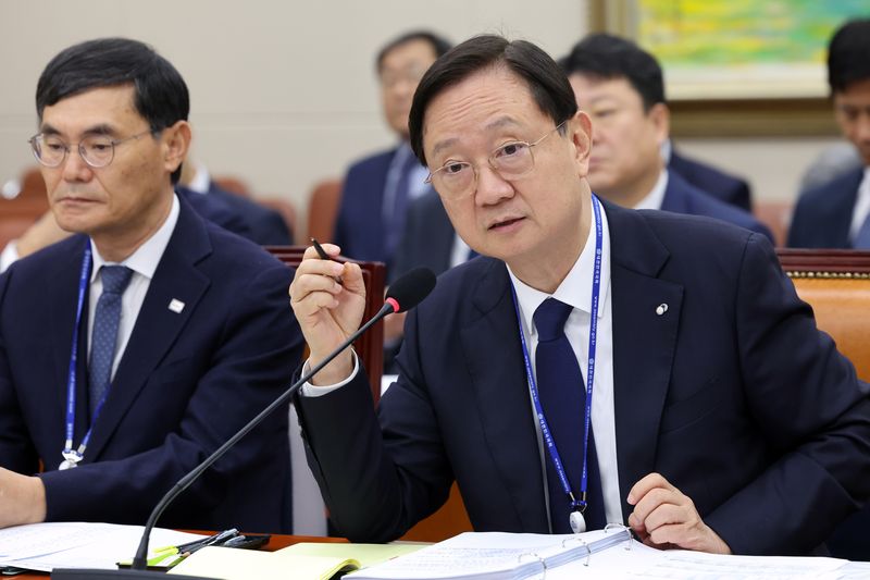 이찬진 금융감독원장이 19일 서울 여의도 국회 정무위원회에서 열린 금융감독원 등에 대한 국정감사에서 의원 질의에 답하고 있다. 뉴스1화상