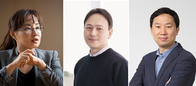 왼쪽부터 문회리 이화여대 교수, 오현철 UNIST 교수, 김지한 KAIST 교수