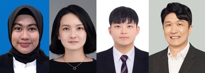 왼쪽부터 비라 발라사라(Vira Valasara), 고보경 석박사통합과정, 안병찬 박사, 원왕연 교수. 고려대 제공