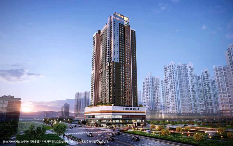 남춘천 센트레빌 석경 투시도. 동부건설 제공