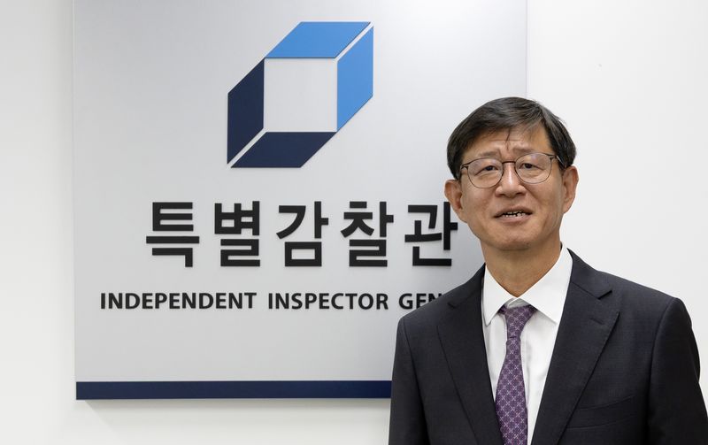 최길수 특별감찰관 후보자가 지난 8월 25일 오전 인사청문회 준비를 위해 서울 종로구 특별감찰관실로 출근하고 있다. 2026.8.25 ⓒ 뉴스1 김진환 기자