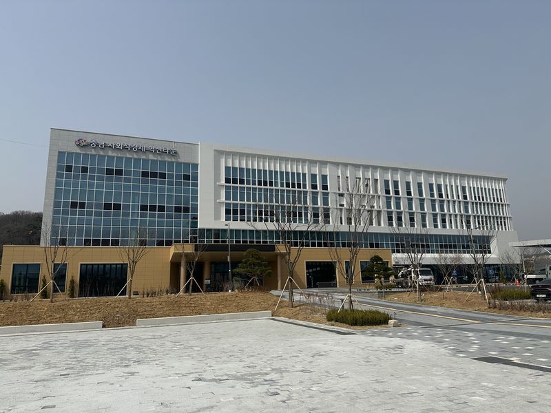 충남 청양의 충남사회적경제혁신타운 전경