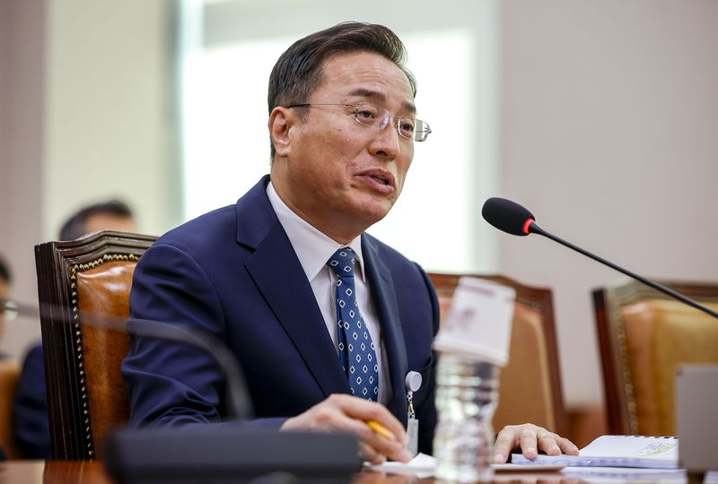 이정현 공소청장(검찰총장) 직무대행이 22일 서울 여의도 국회에서 열린 법제사법위원회의 공소청 본청에 대한 국정감사에서 질문에 답하고 있다. 뉴시스
