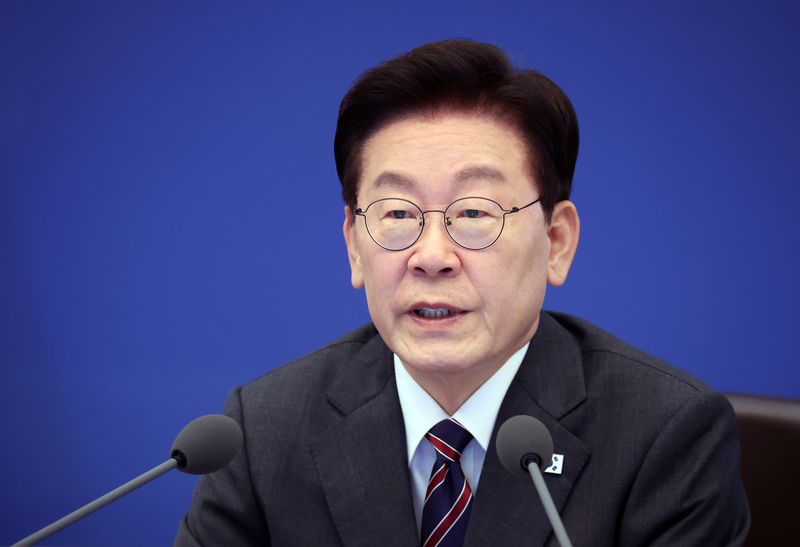 이재명 대통령이 22일 청와대에서 열린 수석보좌관회의에서 발언하고 있다. 청와대통신사진기자단