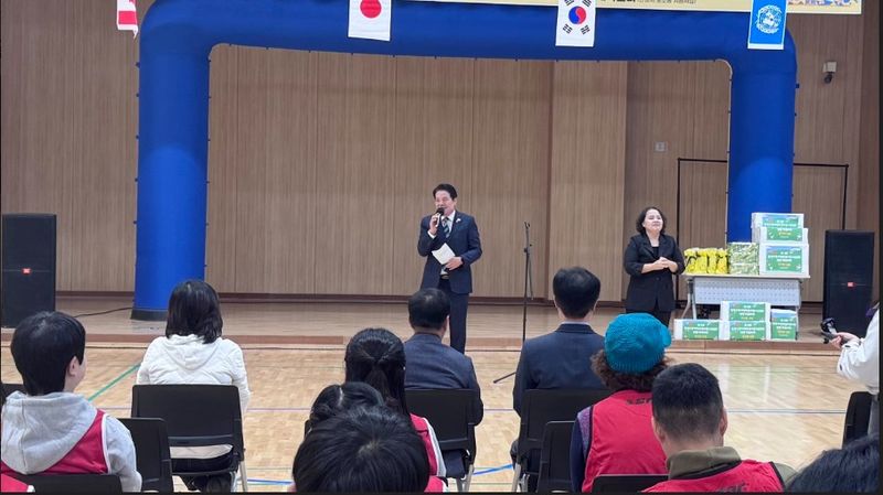 [안양=뉴시스] 최대호 시장이 행사에 참여해 인사말을 하고 있다. (사진=안양시 제공).2026.10.23. photo@newsis.com
