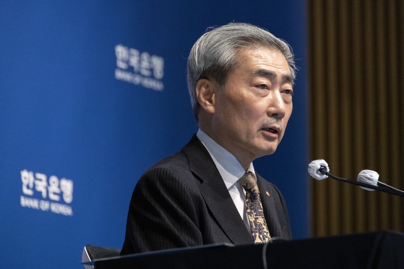 신현송 한국은행 총재가 지난 22일 서울 중구 한국은행에서 열린 금융통화위원회 통화정책방향 기자간담회에서 발언하고 있다./사진=뉴시스