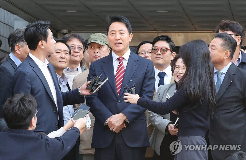 항소심 무죄, 입장 밝히는 오세훈 서울시장 (출처=연합뉴스)
