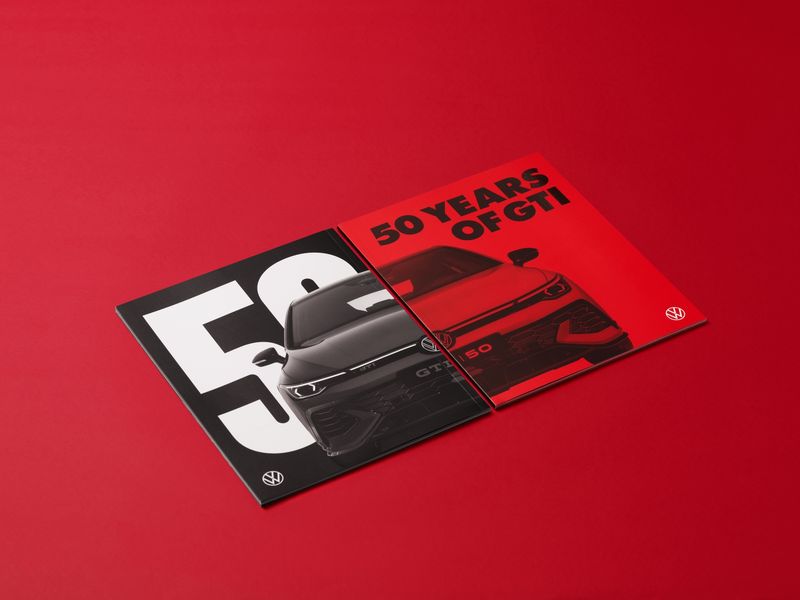 폭스바겐코리아가 골프 GTI 출시 50주년을 기념해 역사와 기술 발전 과정을 담은 히스토리북 '50 YEARS OF GTI'. 폭스바겐코리아 제공