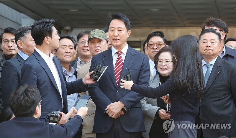 항소심 무죄, 입장 밝히는 오세훈 서울시장 (출처=연합뉴스)
