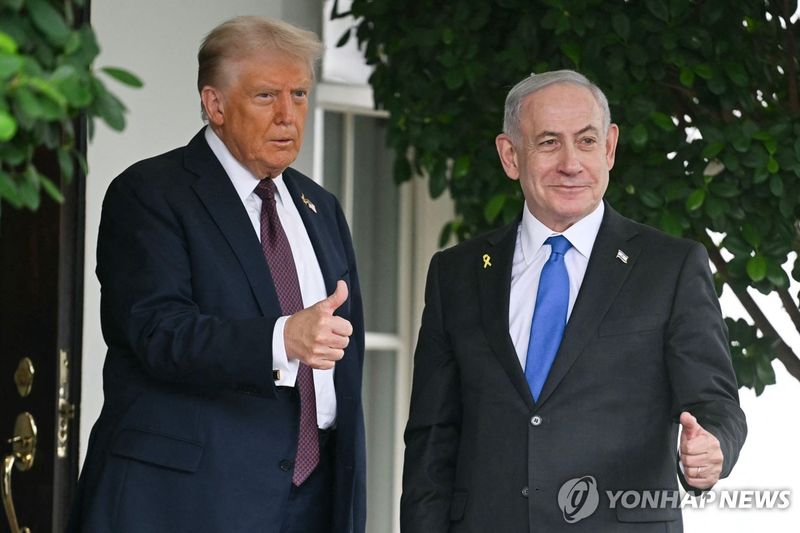 트럼프와 네타냐후(오른쪽) (출처=연합뉴스)