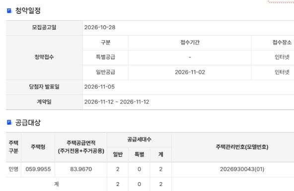 자료 : 청약홈