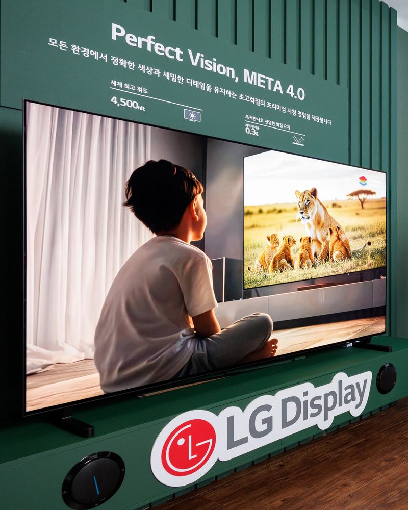 LG디스플레이 83인치 OLED TV 패널. LG디스플레이 제공