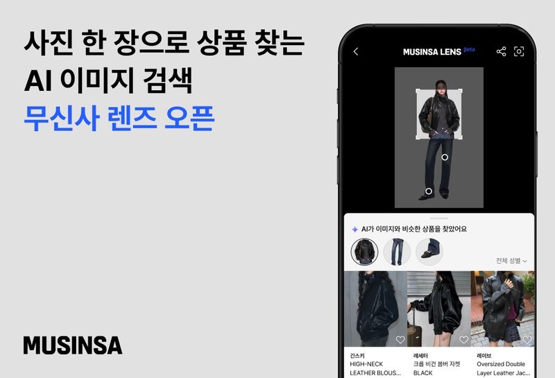 AI 이미지 검색 서비스 '무신사 렌즈'. 무신사 제공