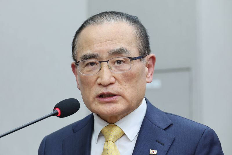 위성락 청와대 국가안보실장이 지난 29일 서울 여의도 국회에서 열린 국회운영위원회의 대통령 비서실 등에 대한 국정감사에서 업무보고를 하고 있다. 뉴스1