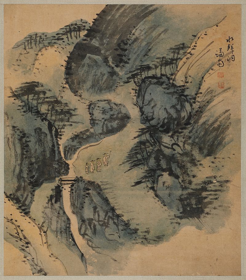 인왕산 자락의 계곡을 그린 정선의 '장동팔경첩' 중 '수성동'. © 간송미술문화재단