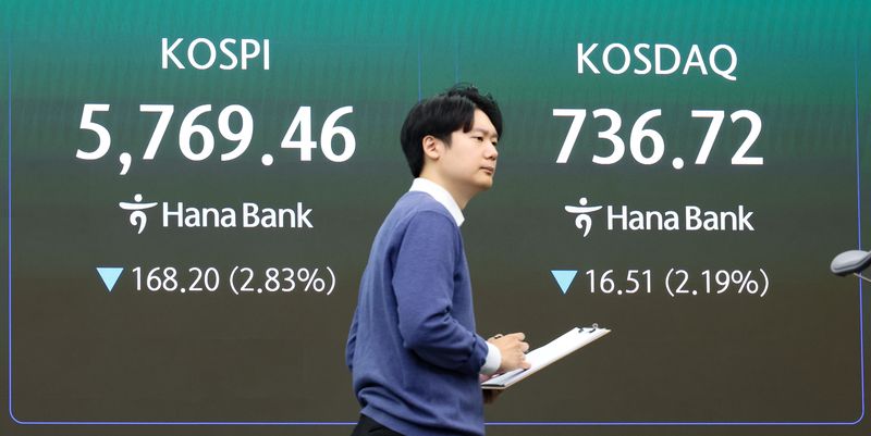 30일 오전 서울 중구 하나은행 딜링룸에 지수가 표시돼 있다. 뉴시스