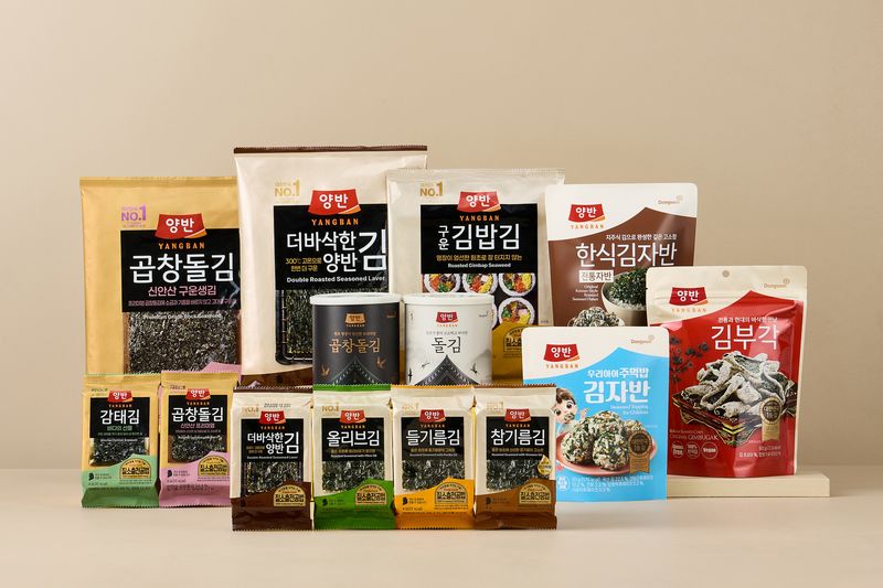 동원F&B 양반김 라인업. 동원F&B 제공